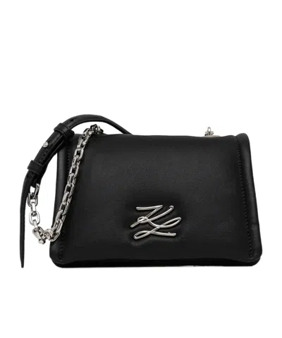 Karl Lagerfeld K/autograph Cross Body Bag In Black
