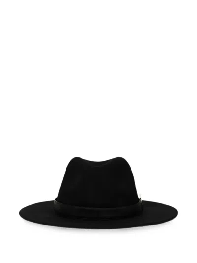 Karl Lagerfeld K/autograph Fedora In Black
