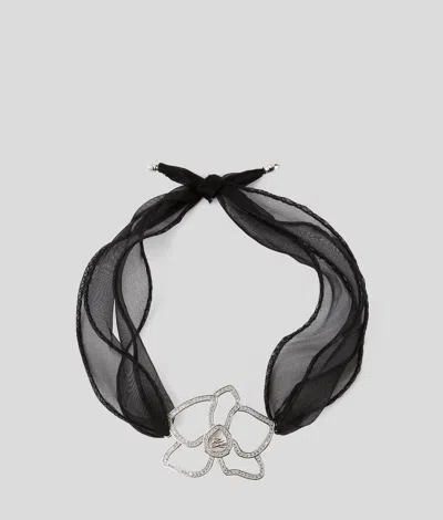 Karl Lagerfeld K/autograph Flower Choker