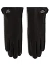 Karl Lagerfeld Ikon Pin Gloves In Black
