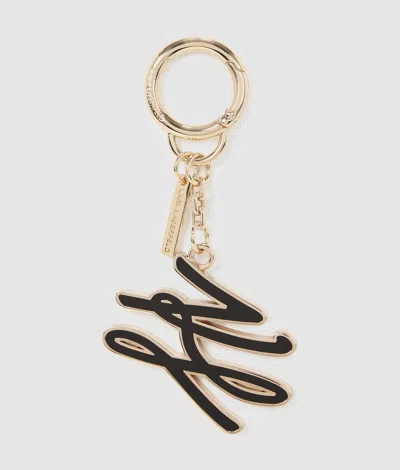 Karl Lagerfeld K/autograph Keychain In Black