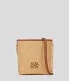 Karl Lagerfeld K/autograph Kleine Bucket-bag Aus Bast In Brown