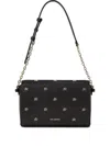Karl Lagerfeld K/autograph Logo Chain Shoulder Bag In Black