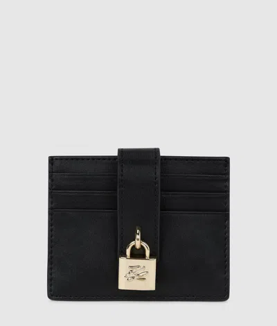 Karl Lagerfeld K/autograph Padlock Cardholder In Multi