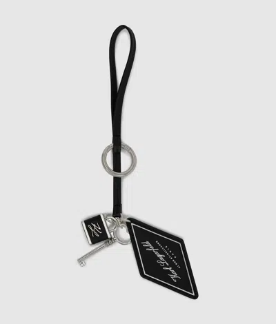 Karl Lagerfeld K/autograph Padlock Charm In Black