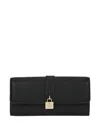 Karl Lagerfeld K/autograph Padlock Leather Wallet In Black