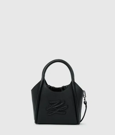 Karl Lagerfeld K/autograph Patch Mini Tote Bag In Black
