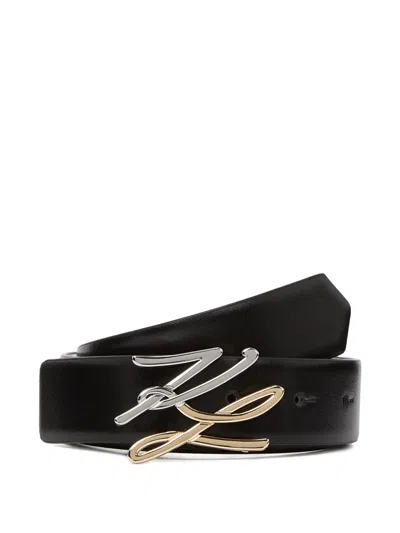 Karl Lagerfeld K/autograph Reversible Belt In Multi