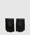 Karl Lagerfeld K/autograph Rhinestone Fingerless Gloves In Black