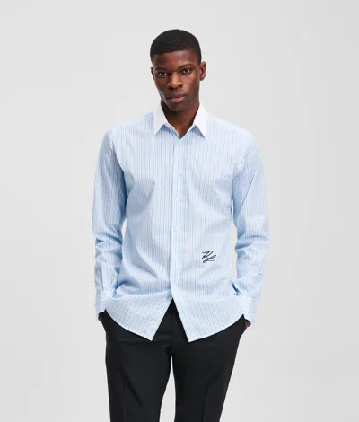 Karl Lagerfeld K/autograph Shirt In Blue