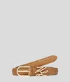 Karl Lagerfeld K/autograph Buckle Leather Belt