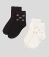 Karl Lagerfeld K/autograph Socken Mit Strass – 2-pack In Multi