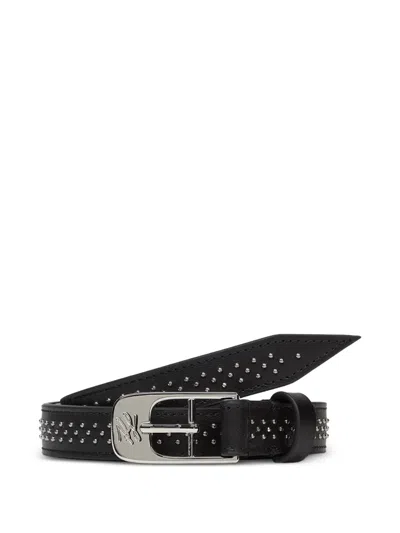 Karl Lagerfeld K/autograph Studded Belt In Black