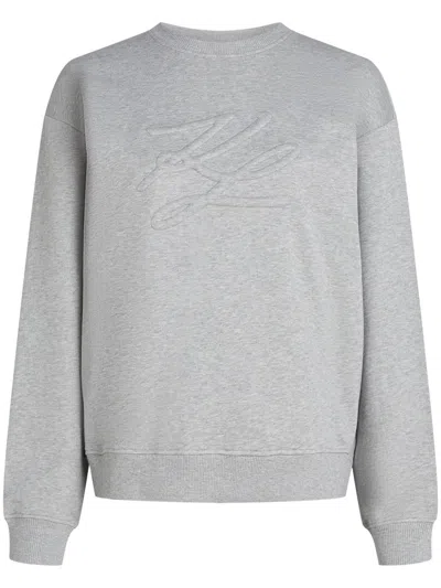 Karl Lagerfeld K/autograph Sweatshirt In Grey