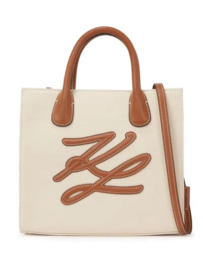 Karl Lagerfeld K/autograph Tote Bag In Neutrals