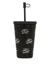 Karl Lagerfeld To-go-becher Mit Autogramm Und Strass In Black