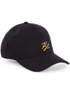 Karl Lagerfeld K/autograph Wool Cap In Black