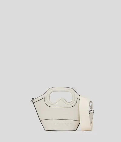 Karl Lagerfeld K/aviator Tulip Mini Tote Bag In Gray
