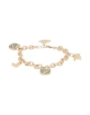 Karl Lagerfeld K/cat Bracelet Pave Woman Bracelet Gold Size - Brass, Crystal In Gold