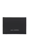 Karl Lagerfeld K/circle Cardholder In Schwarz