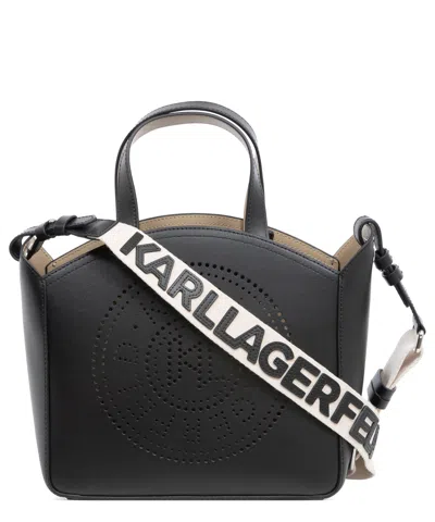Karl Lagerfeld K/circle Handbag In Black