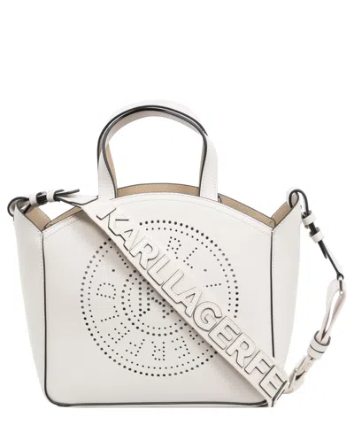 Karl Lagerfeld K/circle Handbag In White