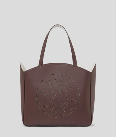 Karl Lagerfeld K/circle Large Perforated Tote Bag