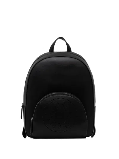 Karl Lagerfeld K/circle Leather Backpack In Black