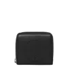 Karl Lagerfeld K/circle Leather Bi-fold Wallet In Black