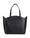 Karl Lagerfeld K/circle Lg Tote Patch Woman Handbag Black Size - Bovine Leather