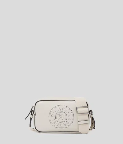 Karl Lagerfeld K/circle Perforated Crossbody Bag