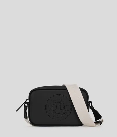 Karl Lagerfeld K/circle Perforated Crossbody Bag