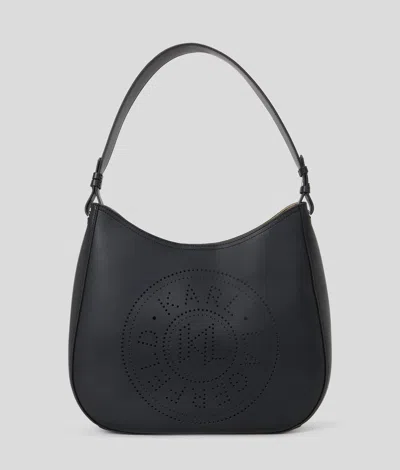 Karl Lagerfeld K/circle Perforated Hobo Bag