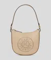 Karl Lagerfeld K/circle Perforated Moon Shoulder Bag