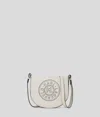 Karl Lagerfeld K/circle Perforated Saddle Bag
