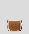 Karl Lagerfeld K/circle Perforated Saddle Bag