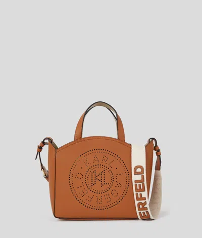 Karl Lagerfeld K/circle Perforated Small Tote Bag
