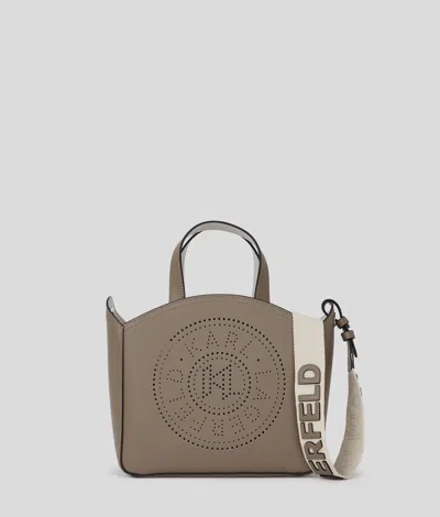 Karl Lagerfeld K/circle Perforated Small Tote Bag