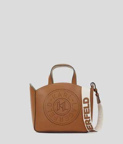 Karl Lagerfeld K/circle Perforated Small Tote Bag