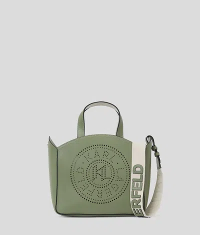 Karl Lagerfeld K/circle Perforated Small Tote Bag