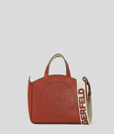 Karl Lagerfeld K/circle Perforated Small Tote Bag