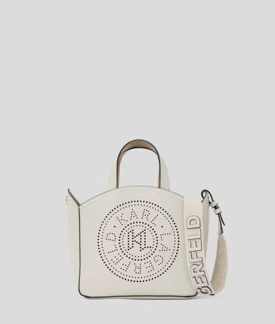 Karl Lagerfeld K/circle Perforated Small Tote Bag