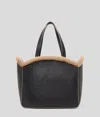 Karl Lagerfeld K/circle Shearling Large Tote Bag