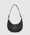 Karl Lagerfeld K/circle Studded Moon Shoulder Bag In Black