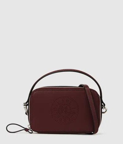 Karl Lagerfeld K/circle Top-handle Camera Bag In Red