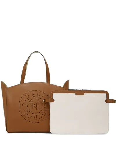 Karl Lagerfeld K/circle Tote Bag In Braun