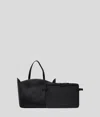 Karl Lagerfeld K/circle Tote-bag Mit Beutel Und Lochmuster In Black