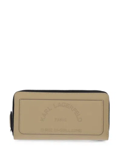 Karl Lagerfeld K/daily Logo-print Wallet In Neutrals