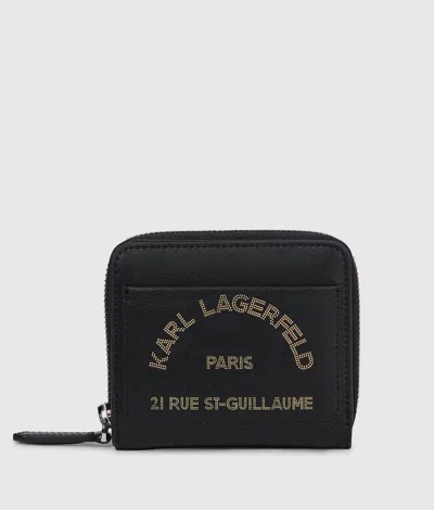 Karl Lagerfeld K/daily Medium Bifold Wallet In Black-nickel