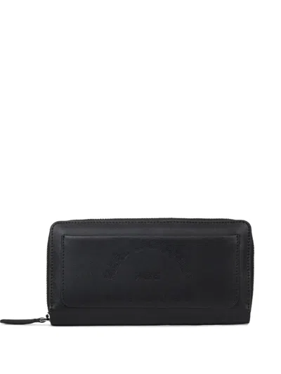 Karl Lagerfeld K/daily Perforated-logo Wallet In Black